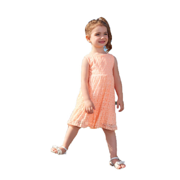 Vestido Primeiros Passos Menina - Laranja Lumi - 49210-1186