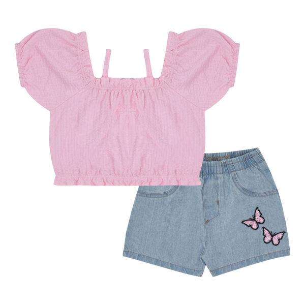 Conjunto Primeiros Passos Menina - Rosa - 49216-1