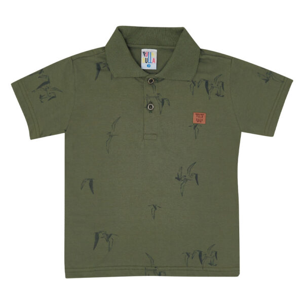 Polo Primeiros Passos Menino - Militar - 49258-356