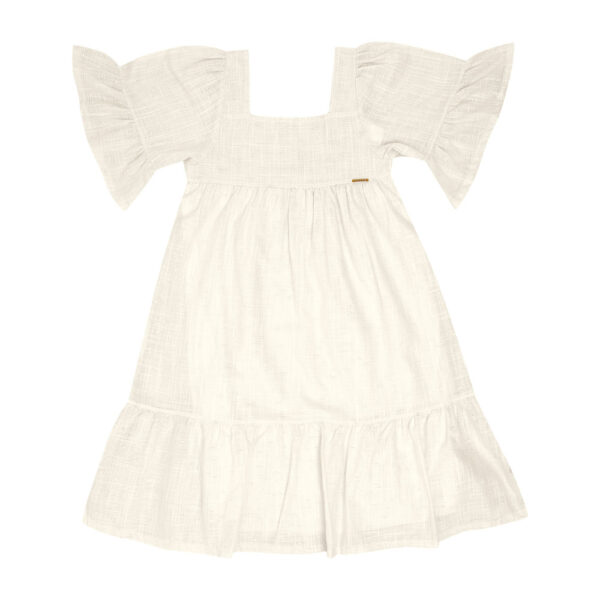 Vestido Infantil Menina - Off White - 49317-1271