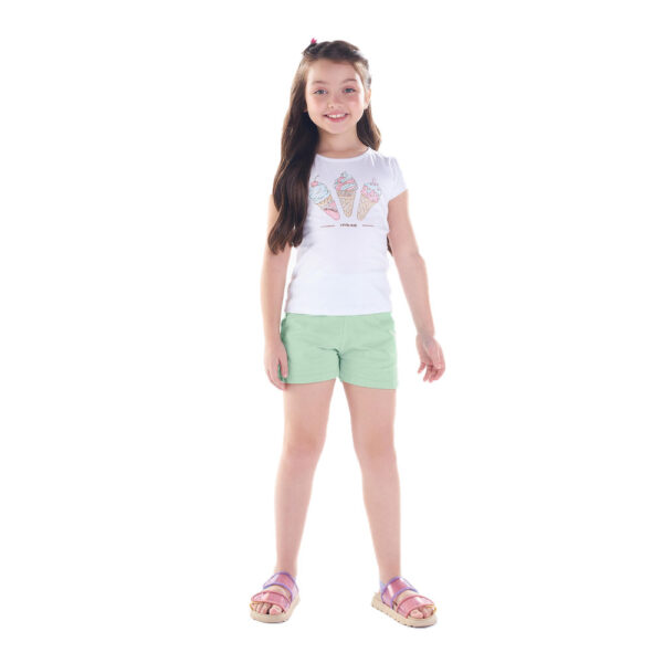Conjunto Infantil Menina - Branco - 49325-3