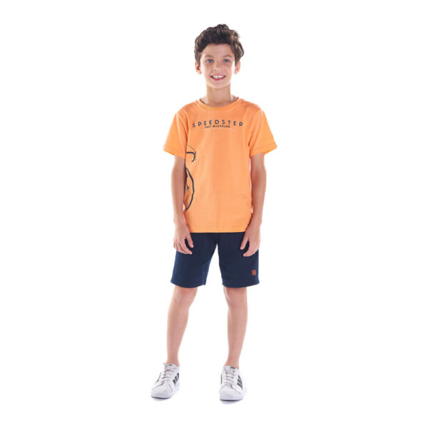 Camiseta Infantil Menino - Laranja - 49355-12