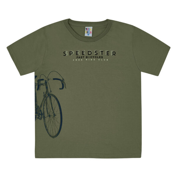 Camiseta Infantil Menino - Oliva - 49355-1274