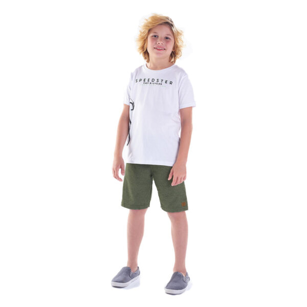 Camiseta Infantil Menino - Branco - 49355-3