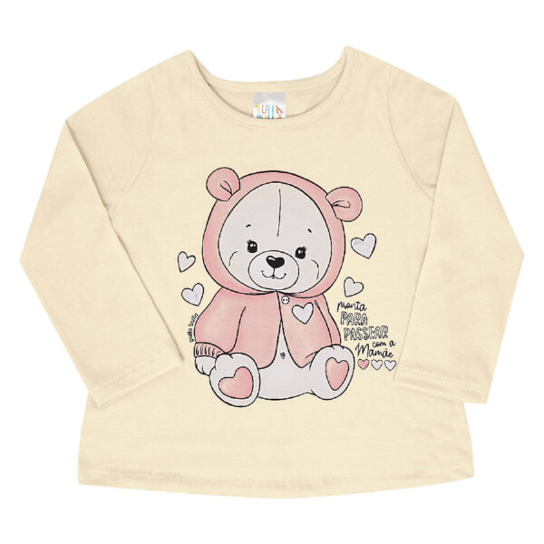 Blusa Bebê Menina- Creme - 49501-1255
