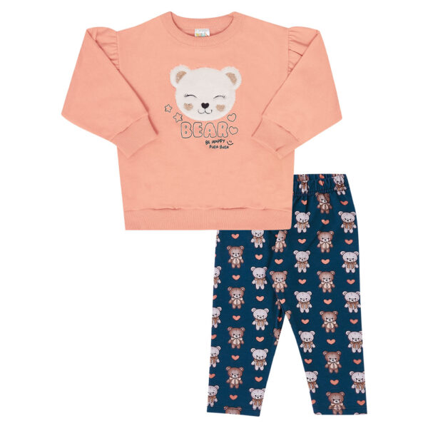 Conjunto Bebê Menina - Laranja Lumi - 49513-1186