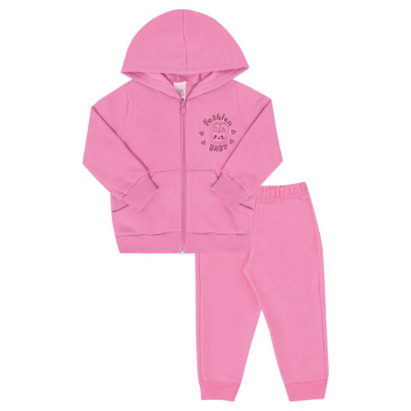 Conjunto Bebê Menina - Chiclete - 49516-13