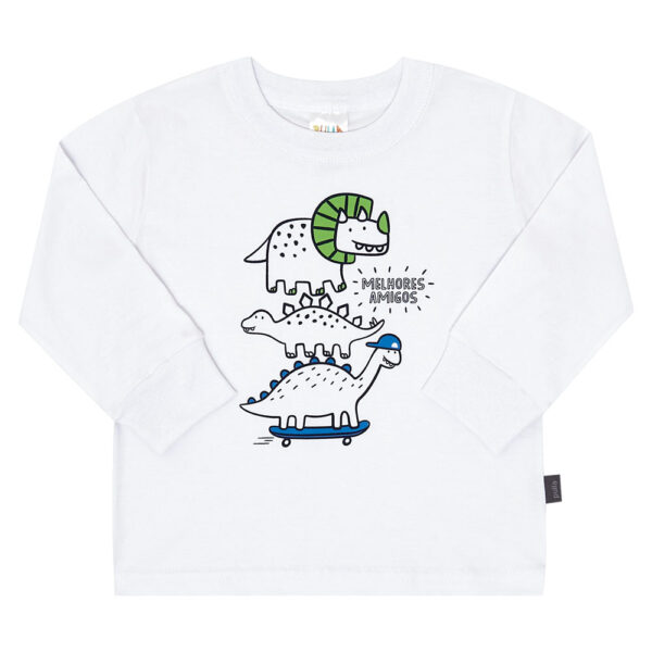 Camiseta Bebê Menino - Branco - 49553-3