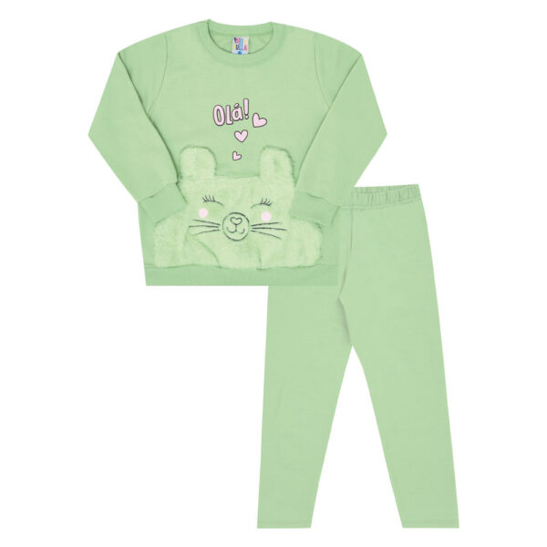 Conjunto Primeiros Passos Menina - Erva Doce - 49624-1257