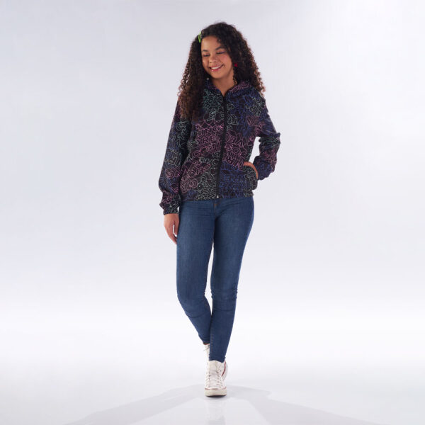 Jaqueta Juvenil Menina - Sublimado Preto - 49816-1158