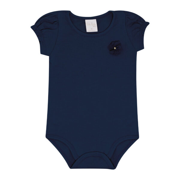 Body Bebê Menina - Marinho - 50500-58