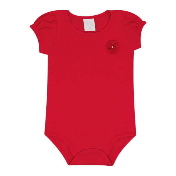 Body Bebê Menina - Vermelho - 50500-65