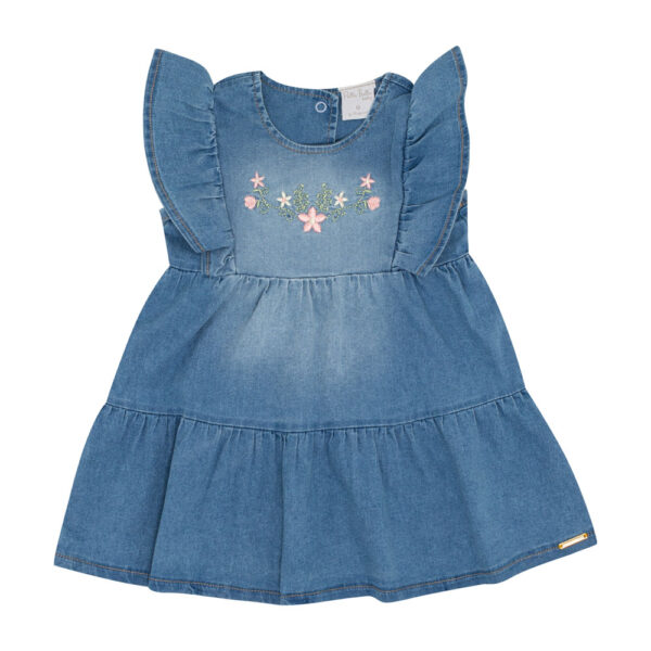 Vestido Bebê Menina - Jeans - 50515-1114