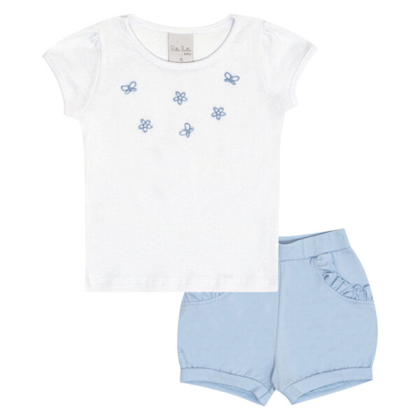 Conjunto Bebê Menina - Branco - 50517-3