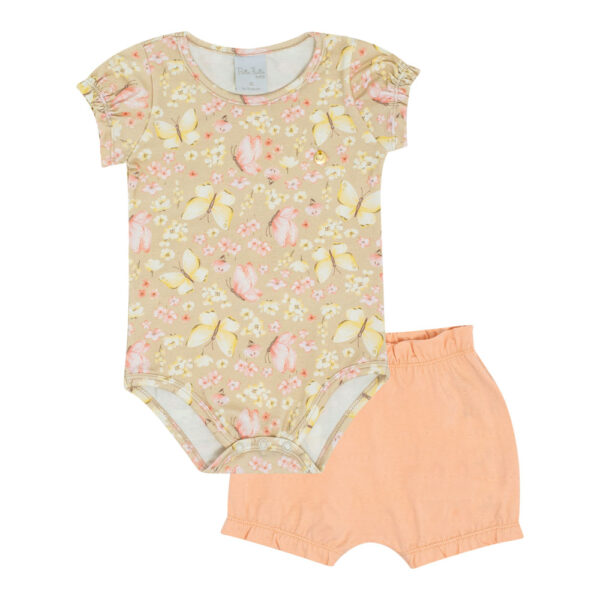 Conjunto Bebê Menina - Digital Areia - 50519-1307