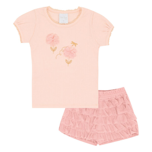 Conjunto Bebê Menina - Rosa Po - 50522-1298