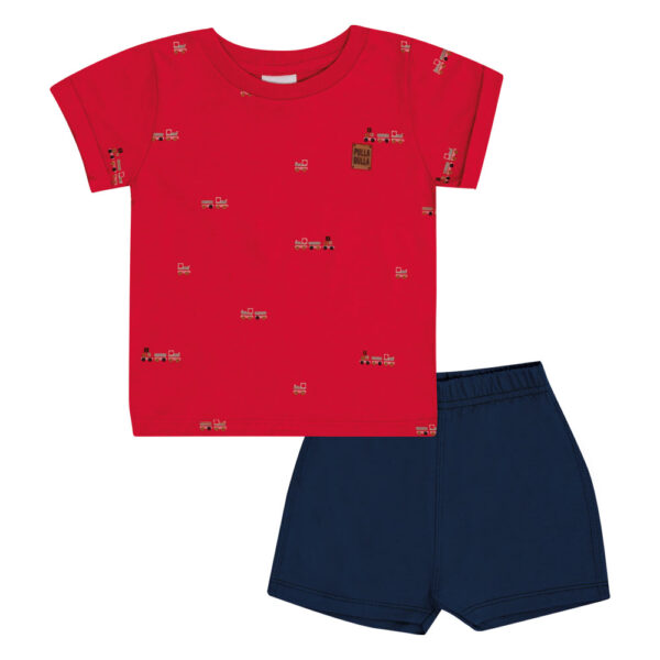 Conjunto Bebê Menino - Vermelho - 50568-65