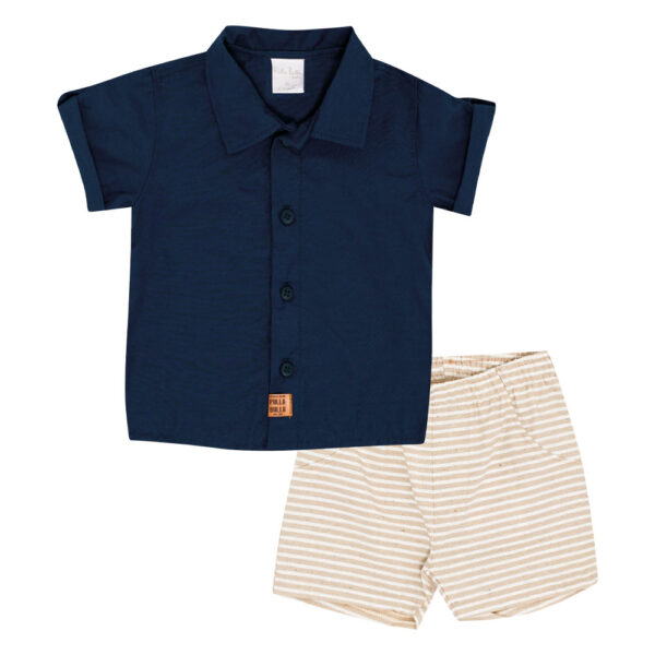 Conjunto Bebê Menino - Marinho - 50573-58