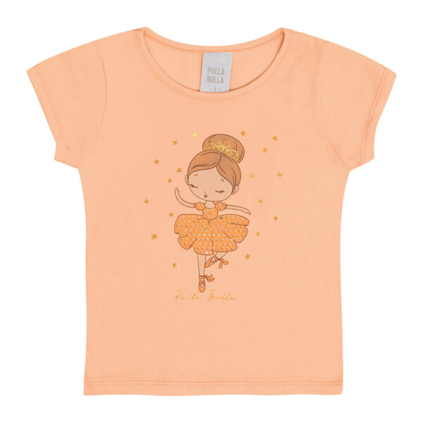 Blusa Primeiros Passos Menina - Pessego - 50602-1292