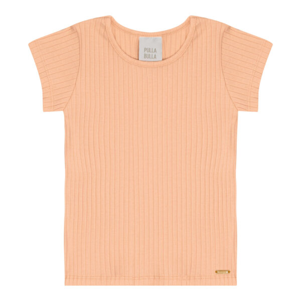 Blusa Primeiros Passos Menina - Pessego - 50603-1292