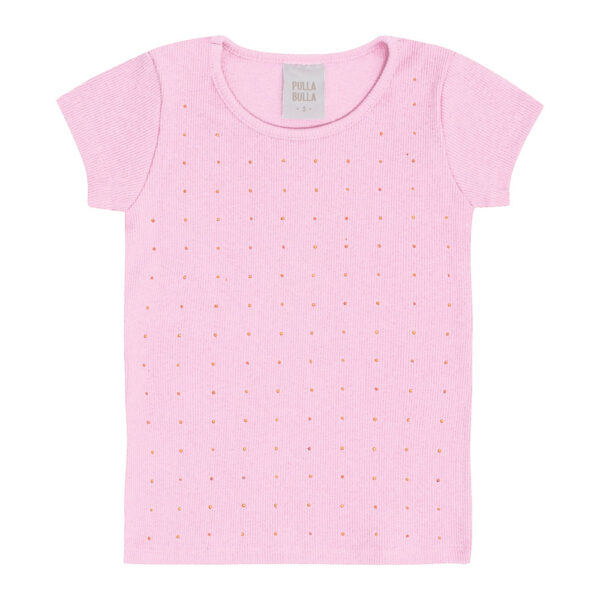 Blusa Primeiros Passos Menina - Chiclete - 50604-13