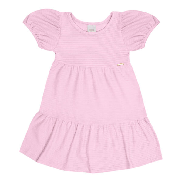 Vestido Primeiros Passos Menina - Chiclete - 50615-13