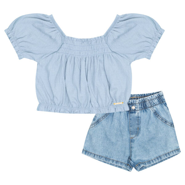 Conjunto Primeiros Passos Menina - Hortensia - 50621-904