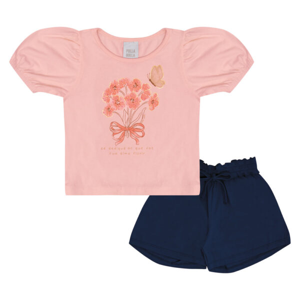 Conjunto Primeiros Passos Menina - Rose - 50626-11