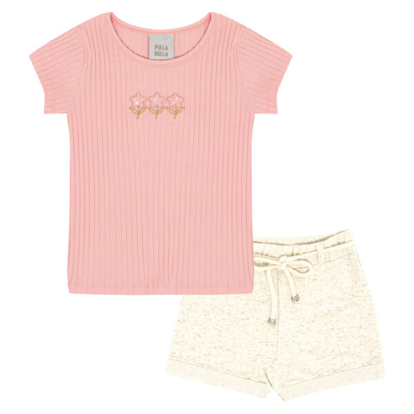 Conjunto Primeiros Passos Menina - Rose - 50630-11