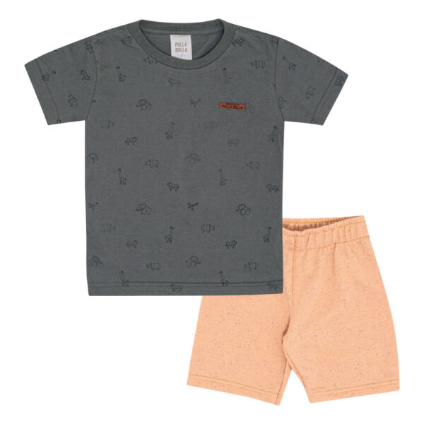 Conjunto Primeiros Passos Menino - Carbono - 50675-1280