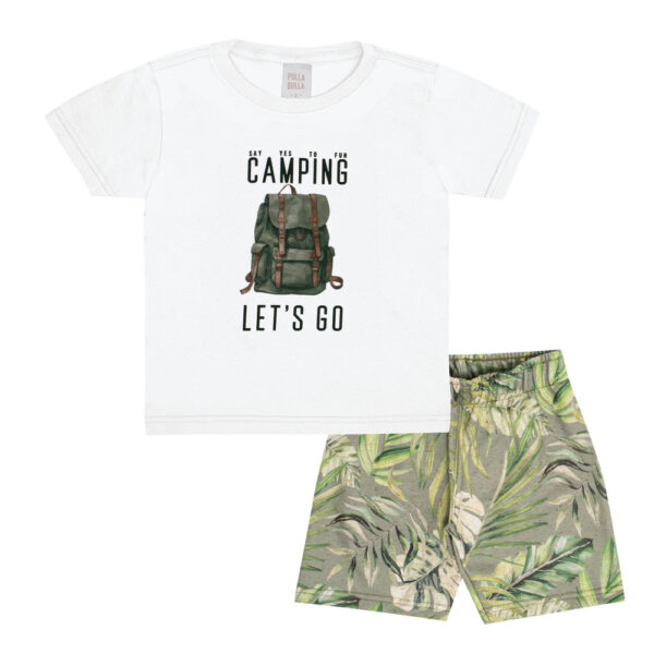 Conjunto Primeiros Passos Menino - Branco - 50677-3