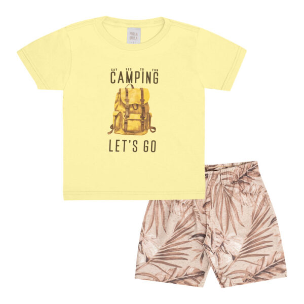 Conjunto Primeiros Passos Menino - Amarelo - 50677-4