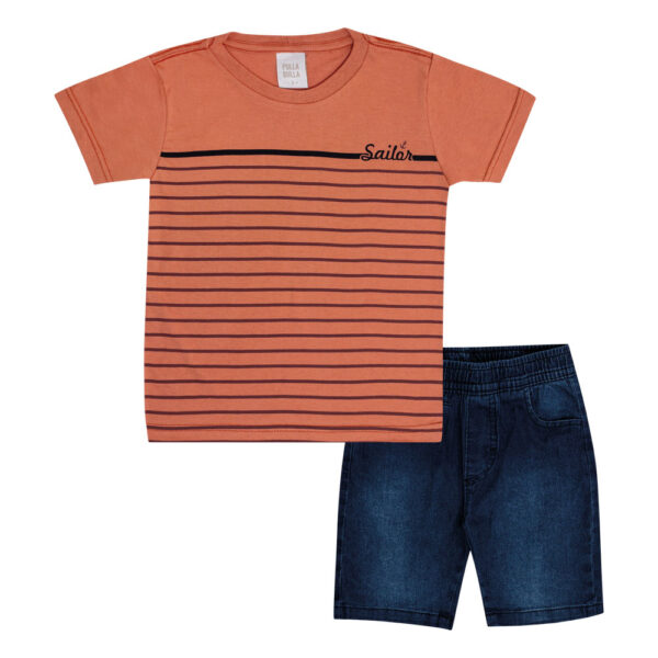 Conjunto Primeiros Passos Menino - Ferrugem - 50679-1086