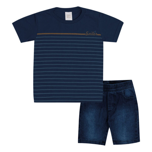 Conjunto Primeiros Passos Menino - Marinho - 50679-58