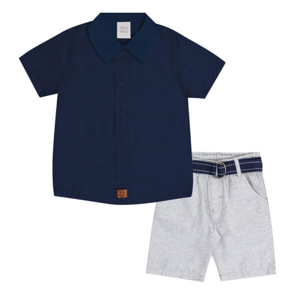 Conjunto Primeiros Passos Menino - Marinho - 50681-58