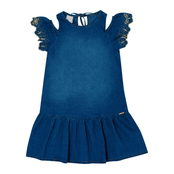 Vestido Infantil Menina - Jeans - 50722-1125