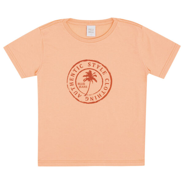 Camiseta Infantil Menino - Pessego - 50757-1292