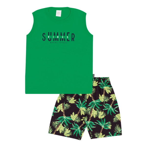 Conjunto Verde Infantil Pulla Bulla Menino - 50770-1320