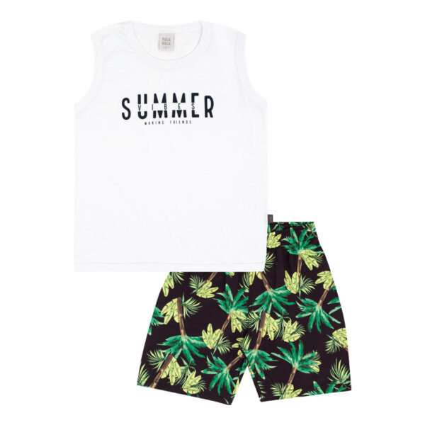 Conjunto Infantil Menino - Branco - 50770-3