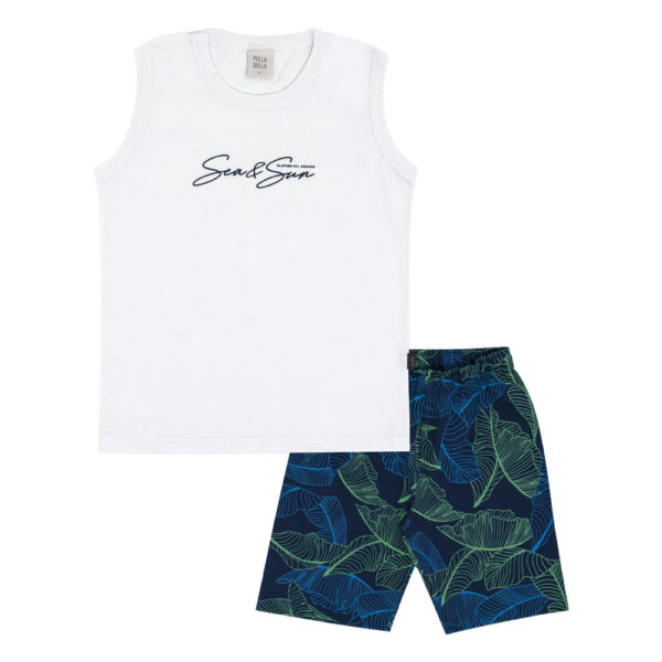 Conjunto Infantil Menino - Branco - 50774-3