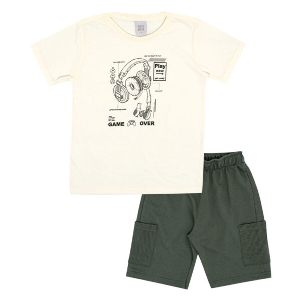 Conjunto Infantil Menino - Off White - 50777-1271
