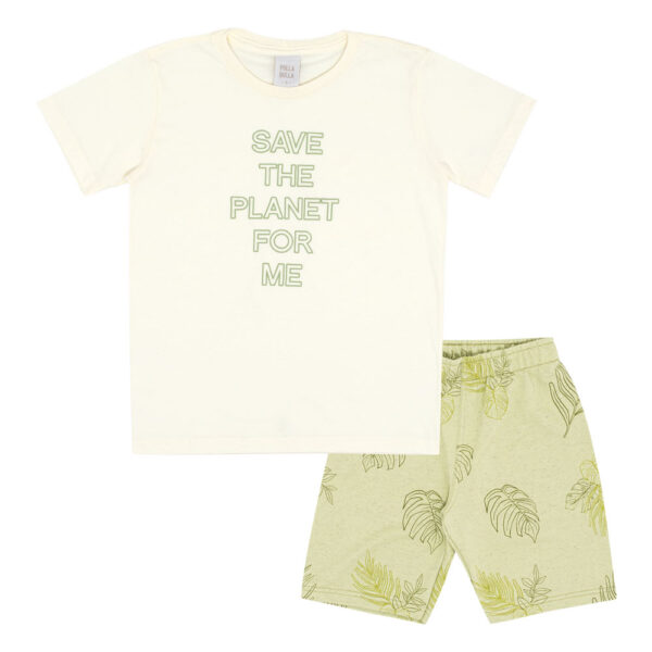 Conjunto Infantil Menino - Off White - 50780-1271