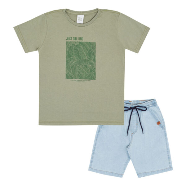 Conjunto Infantil Menino - Cha Verde - 50782-1219
