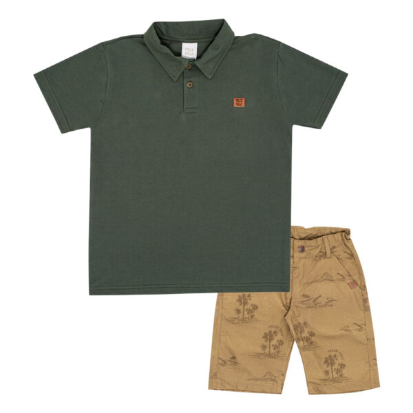 Conjunto Infantil Menino - Militar - 50783-356