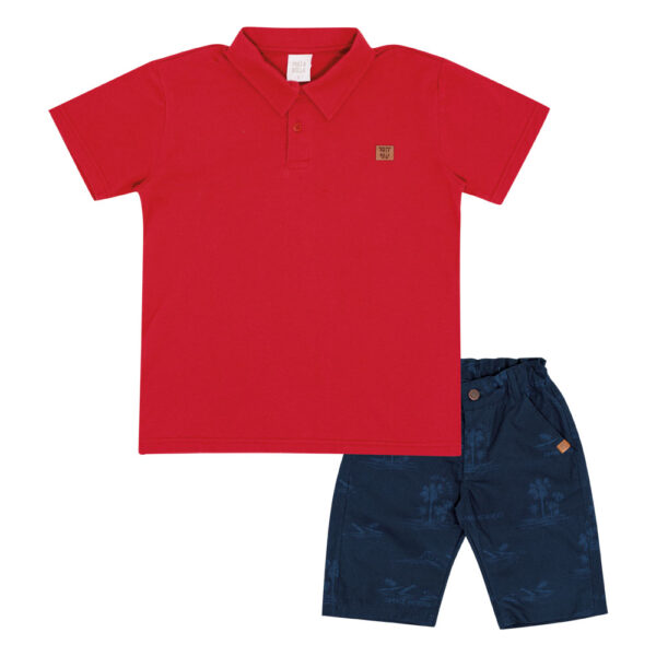 Conjunto Infantil Menino - Vermelho - 50783-65