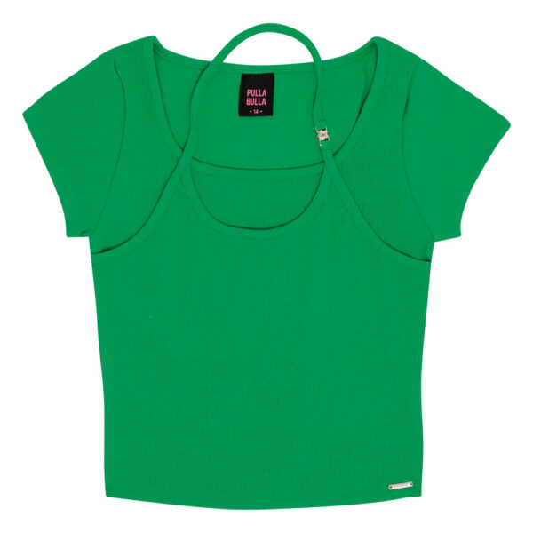 Blusa Verde Juvenil Pulla Bulla Menina - 50808-1320