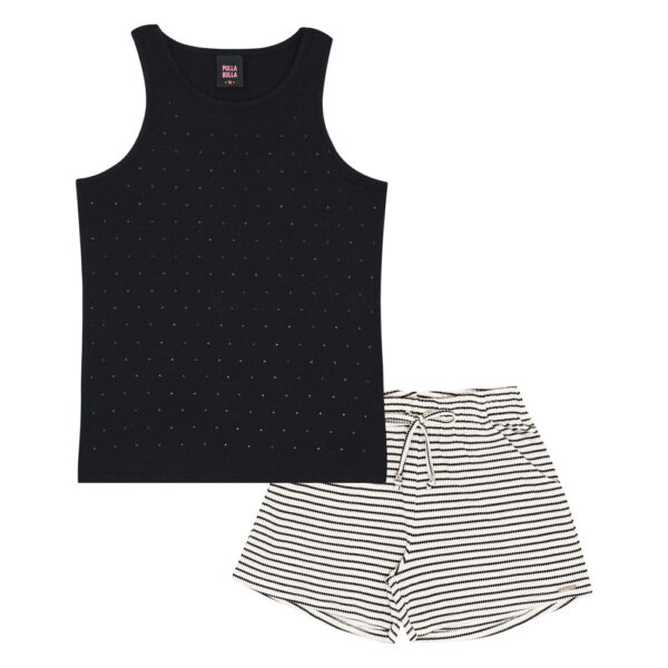 Conjunto Juvenil Menina - Preto - 50826-51