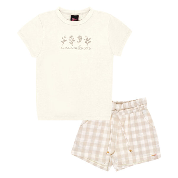 Conjunto Juvenil Menina - Off White - 50829-1271