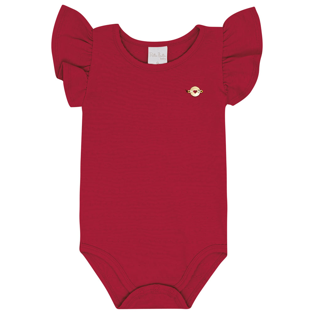 Body Bebê Menina - Vermelho - 52103-65
