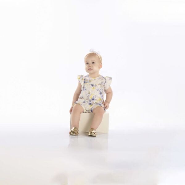 Macacao Bebê Menina - Bege - 52107-1263